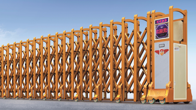 金星500土豪金廠房伸縮門(mén)